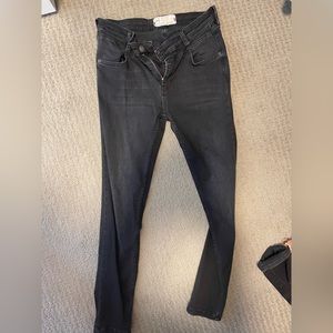 Free people, black skinny jeans – size 27